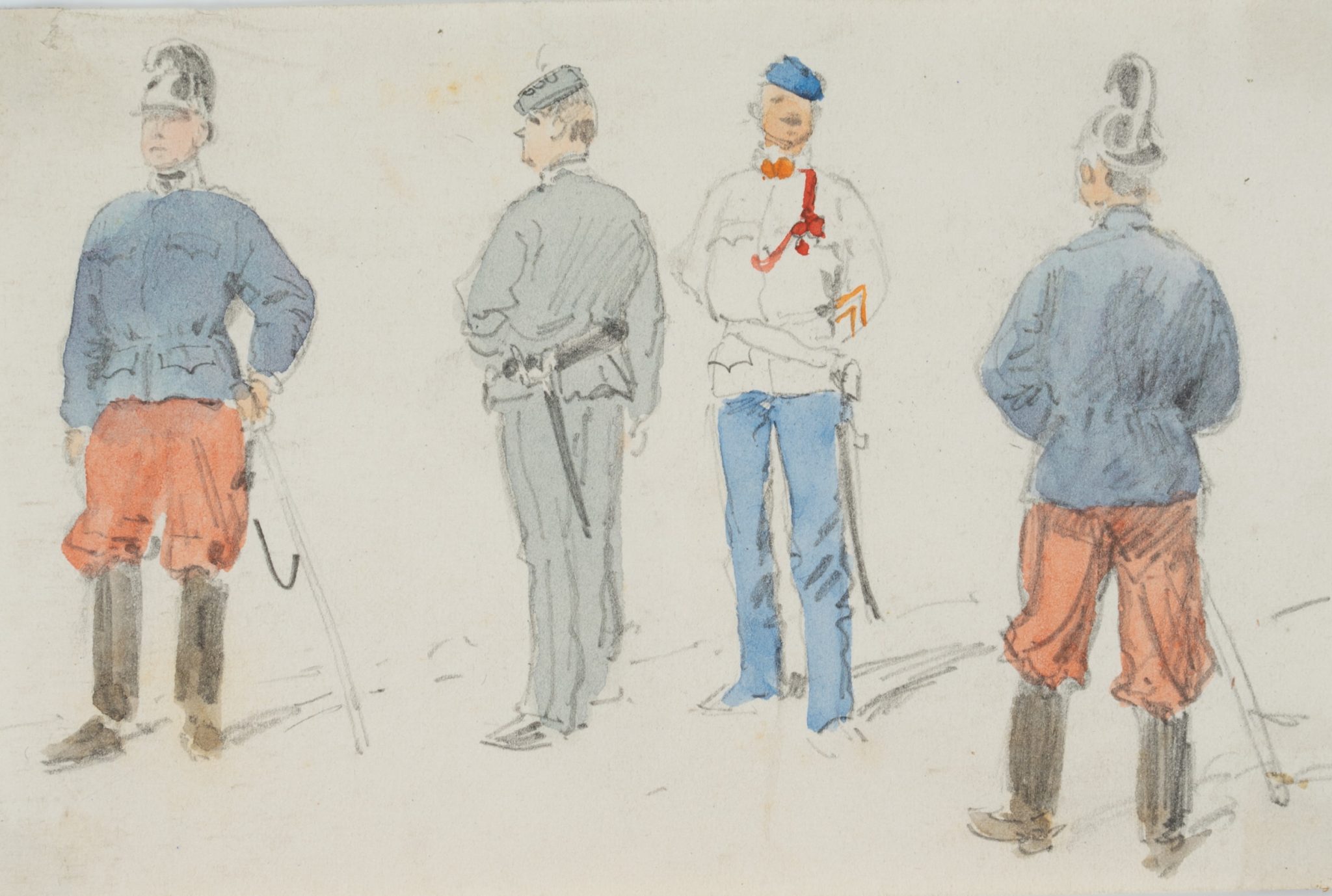 Männer in Uniformen