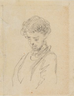 Kopfskizze eines Jungen. Portraitstudie