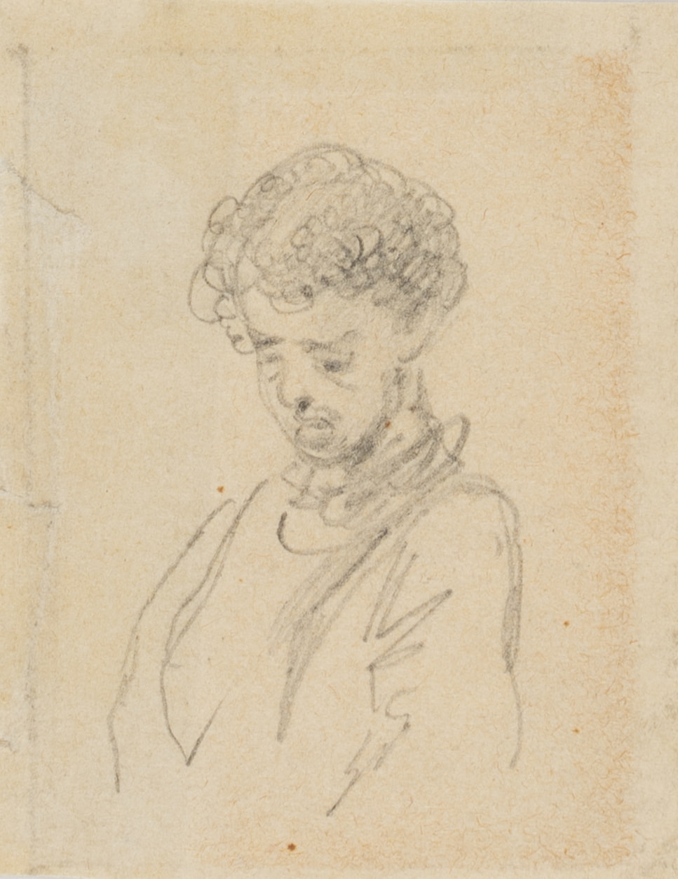 Kopfskizze eines Jungen. Portraitstudie