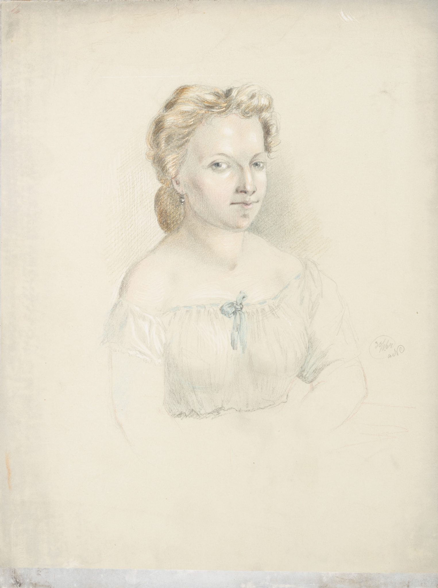 Portrait einer Dame. Bruststück