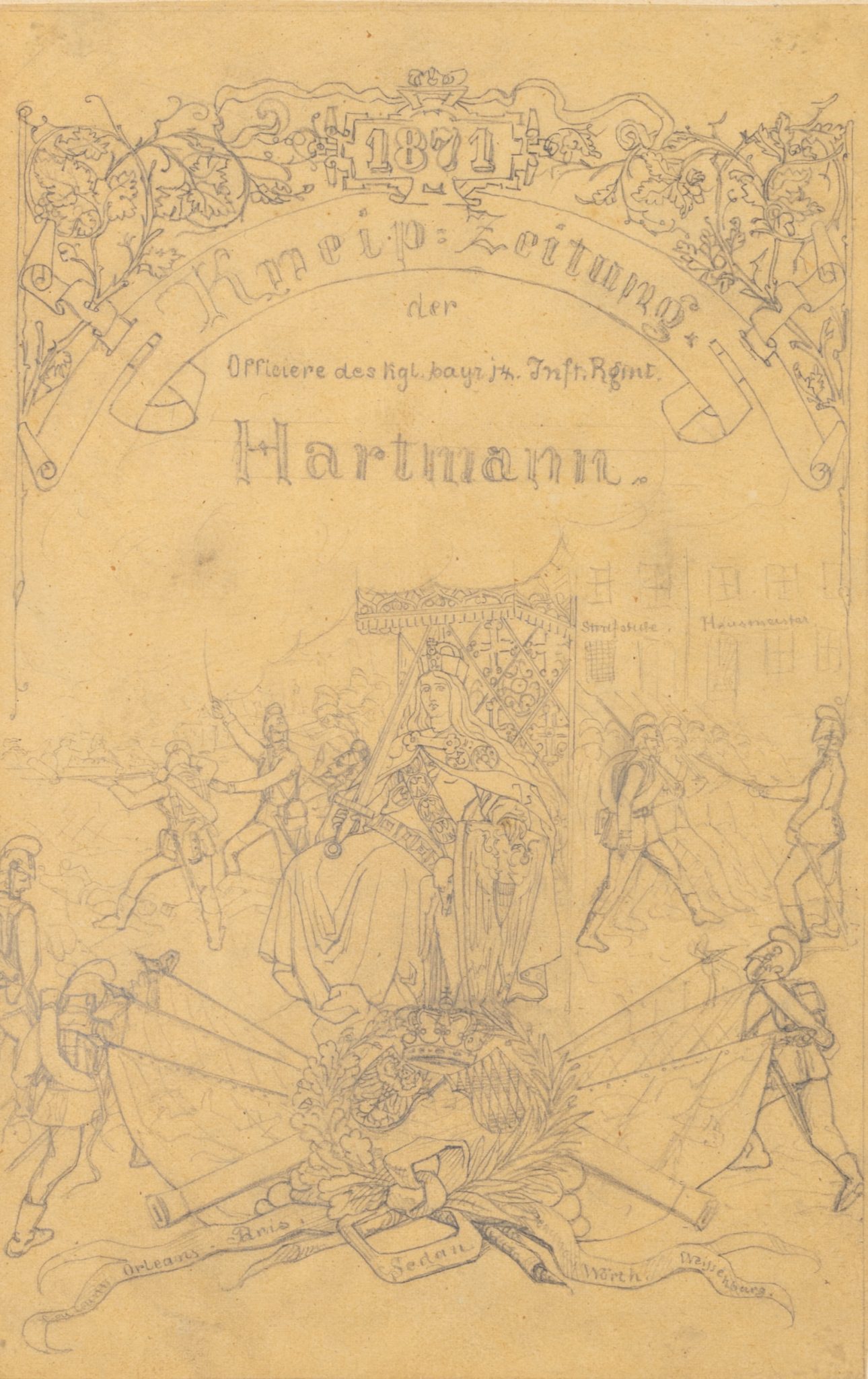 Kneip-Zeitung. 14. Infanterie-Regiment Hartmann