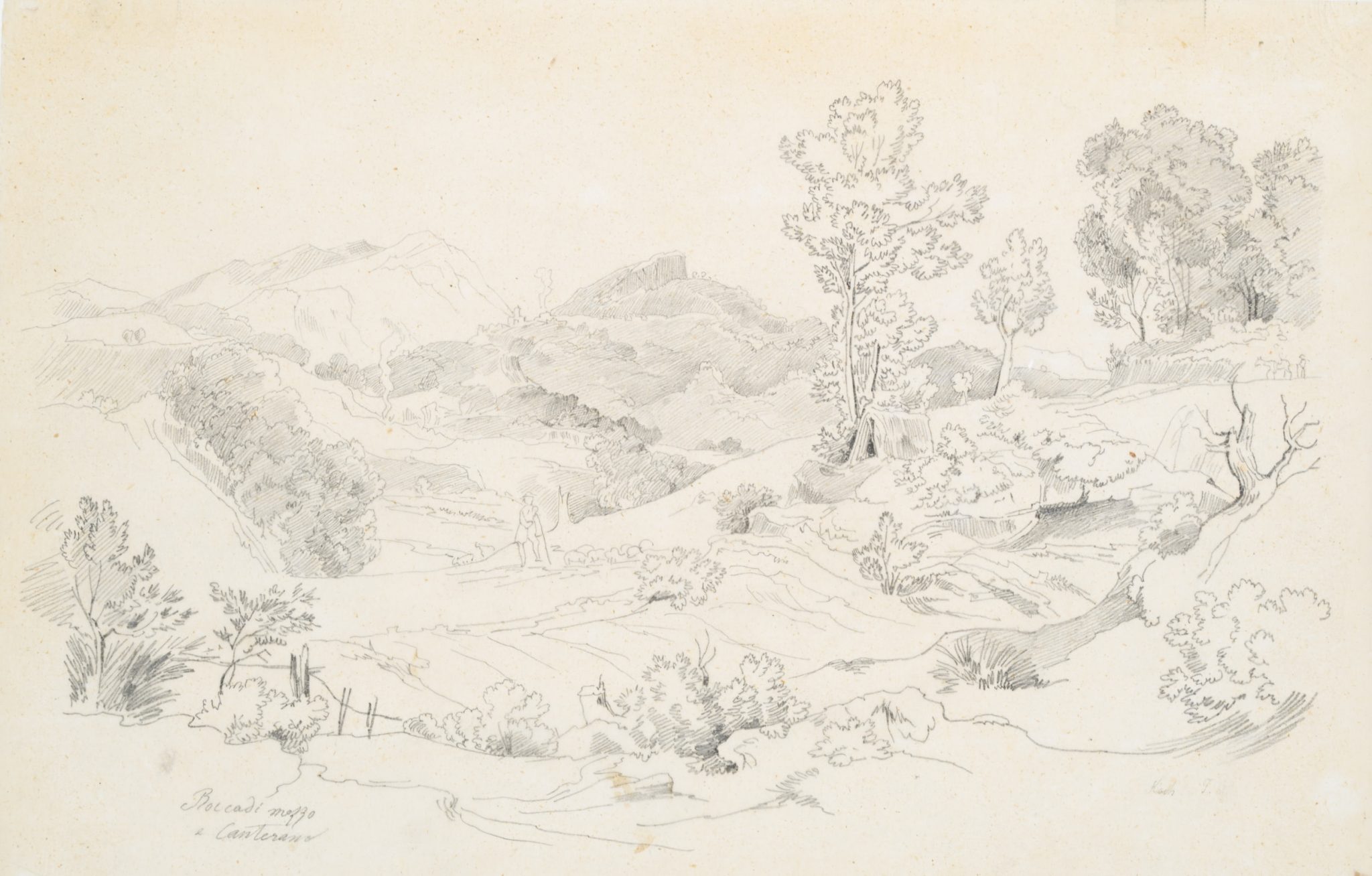 Idyllische Landschaft. Umgebung von Canterano