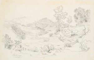 Idyllische Landschaft. Umgebung von Canterano