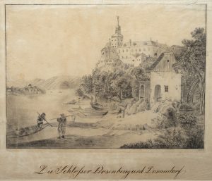 Donauufer mit Blick auf Schloss Persenbeug
