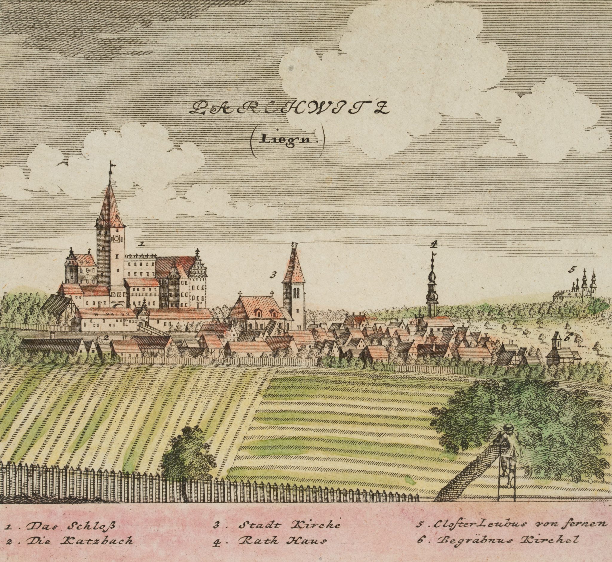 Ansicht von Parchwitz, Schlesien
