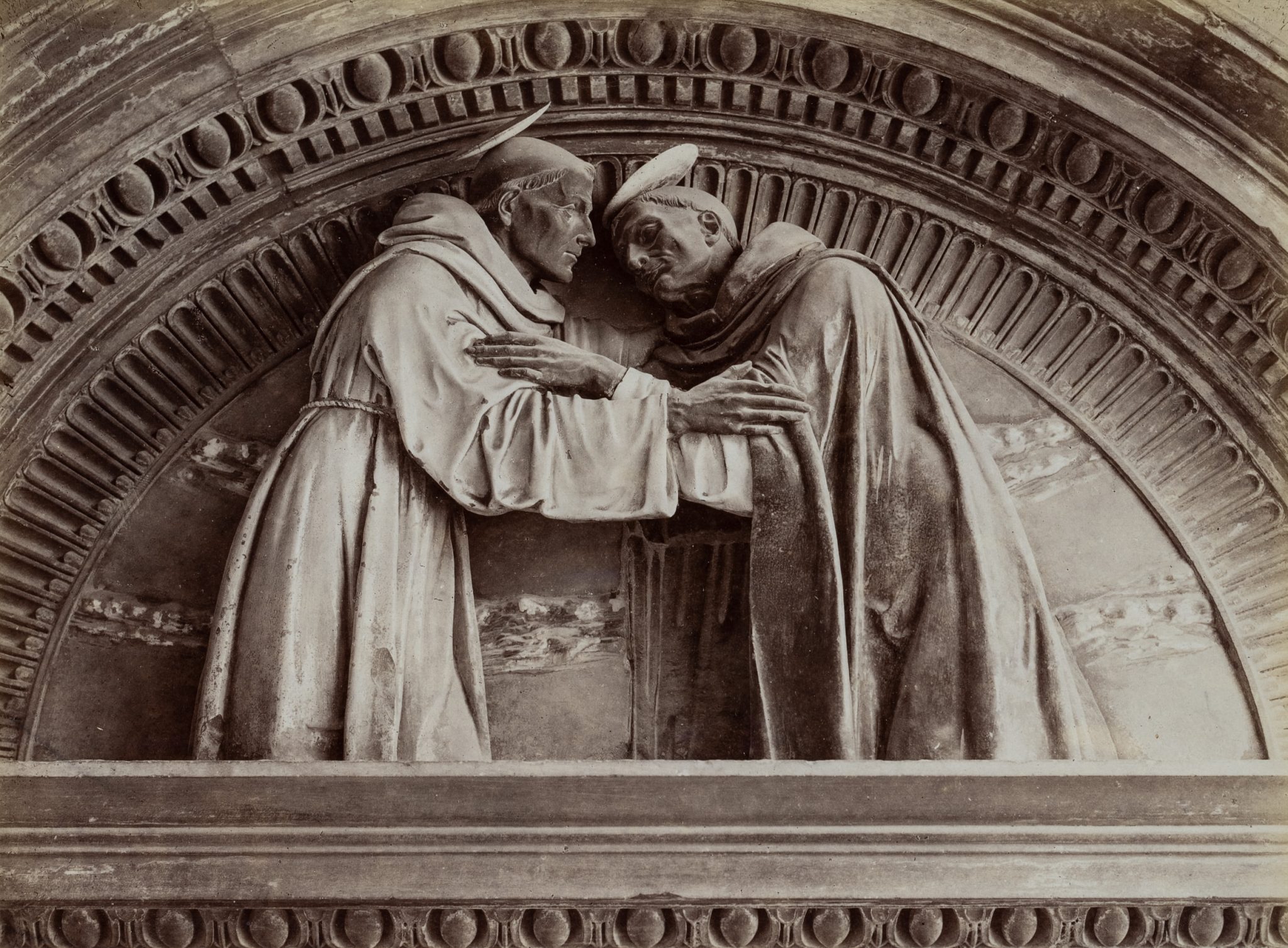 Relief, San Domenico e Francesco, Florenz