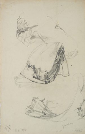 Studie. Faltenwurf, Draperie