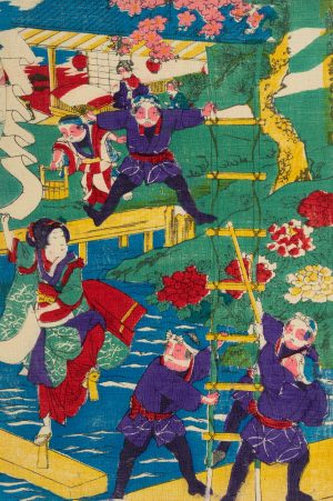 Asiatische Szenen. Flucht einer Dame