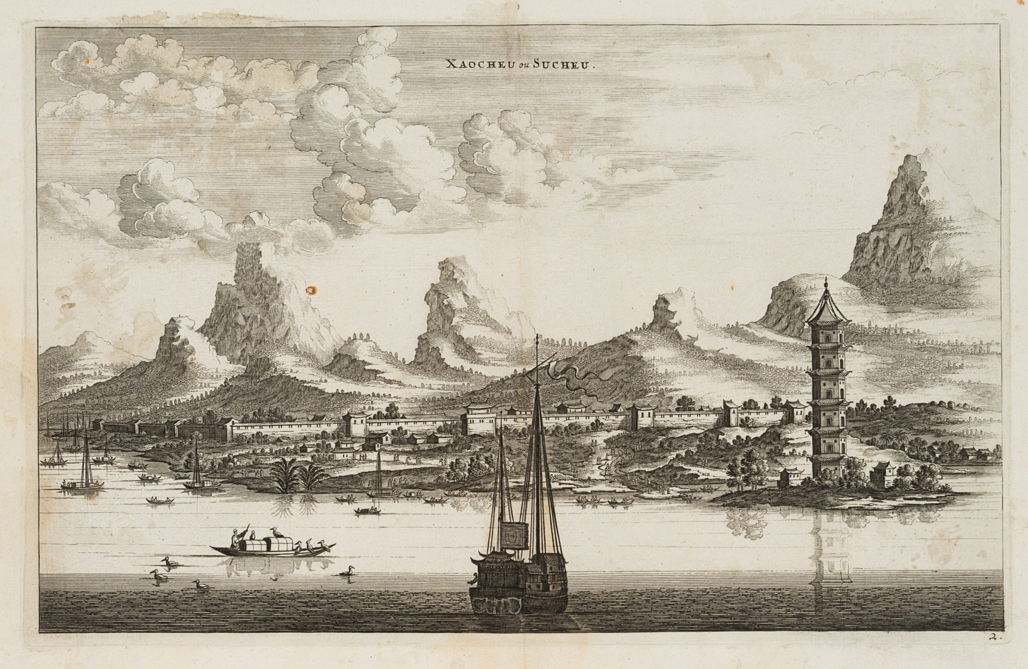 Blick auf die Stadt Suzhou