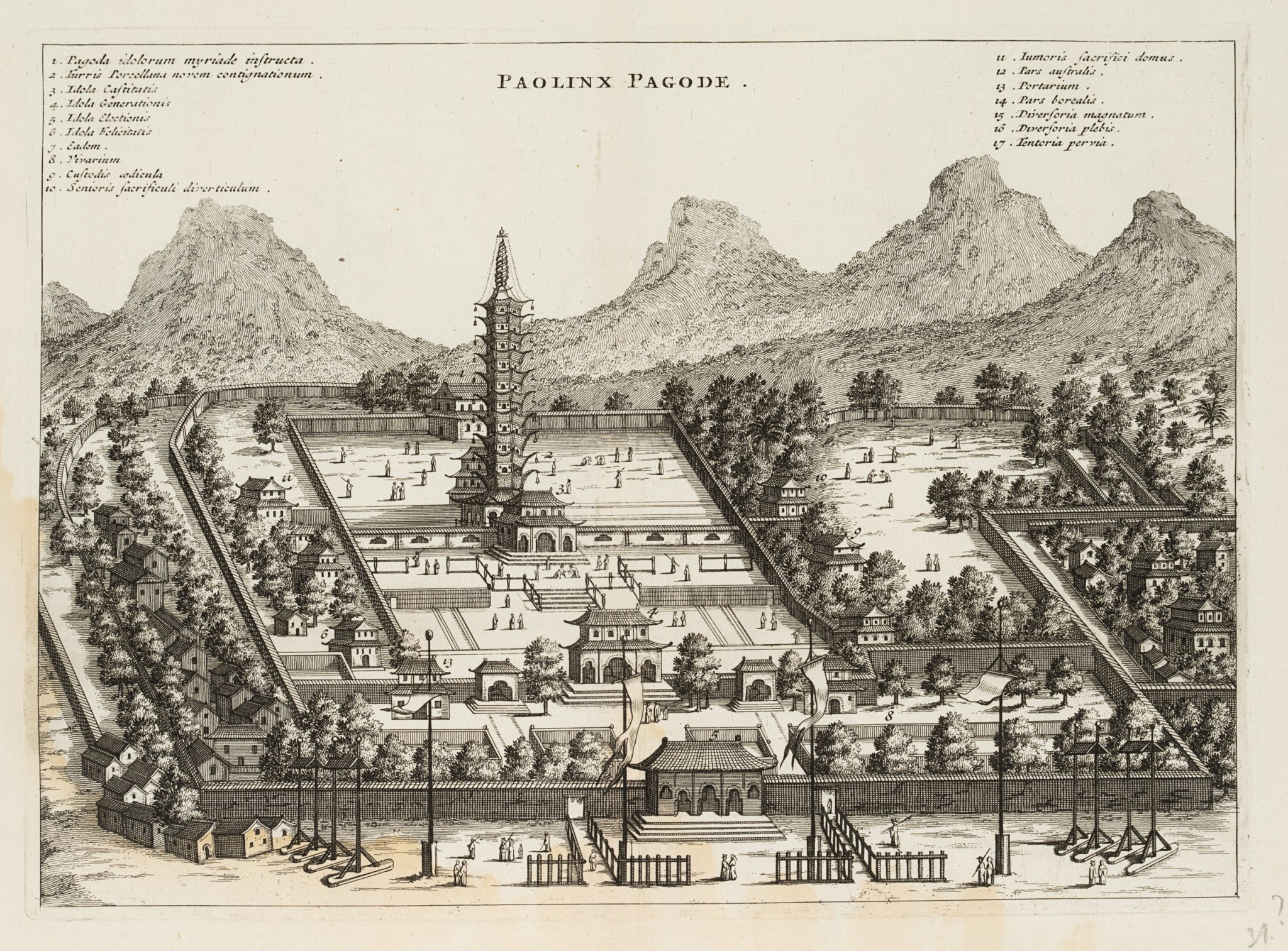 "Paolinx Pagode", Porzellan Pagode, Nanjing