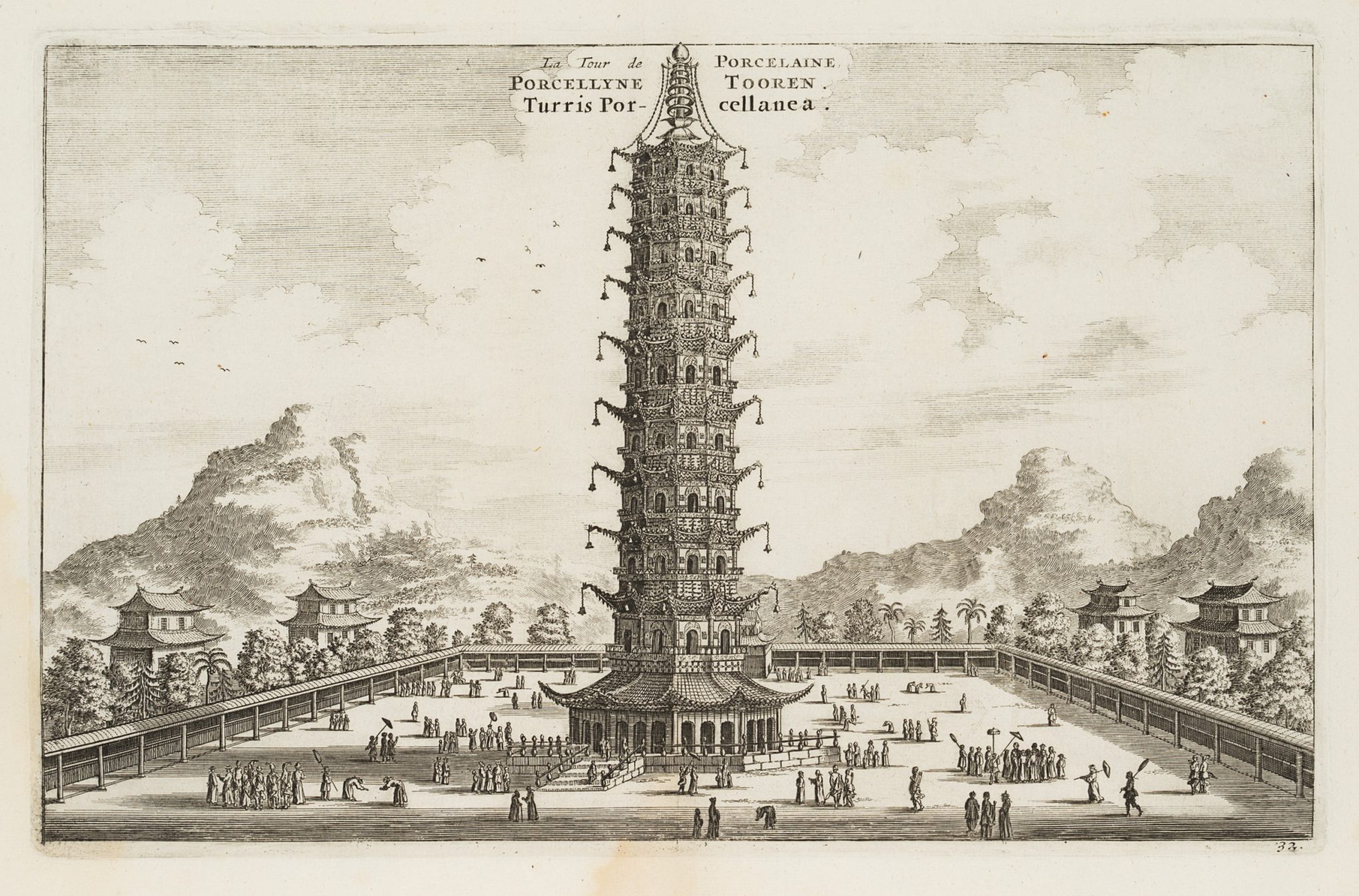 Ansicht der Porzellanpagode, Nanjing