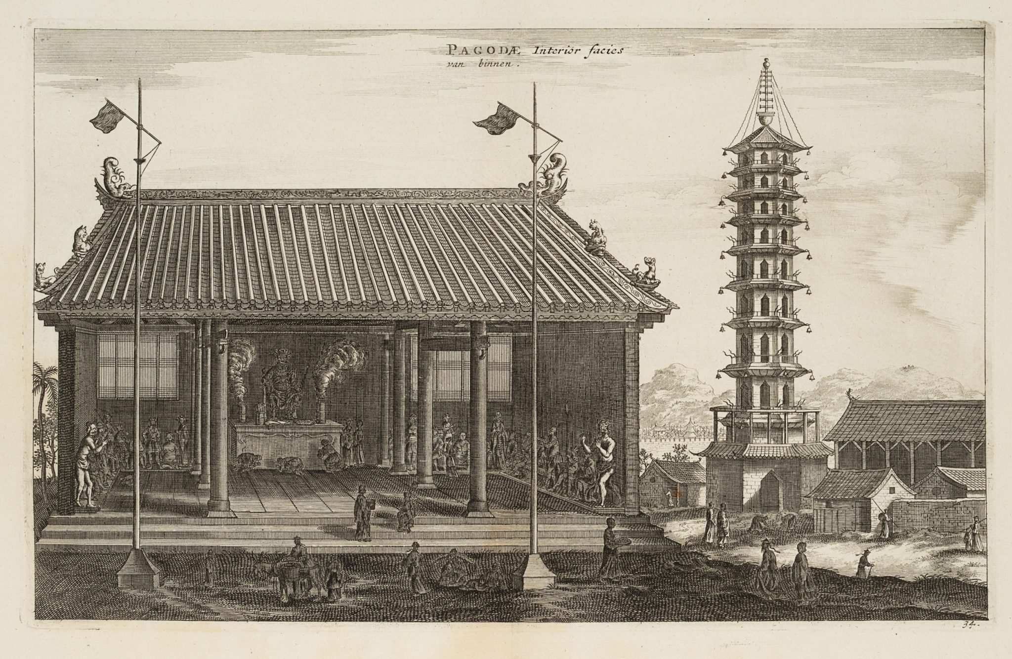 Blick ins Innere einer Pagode