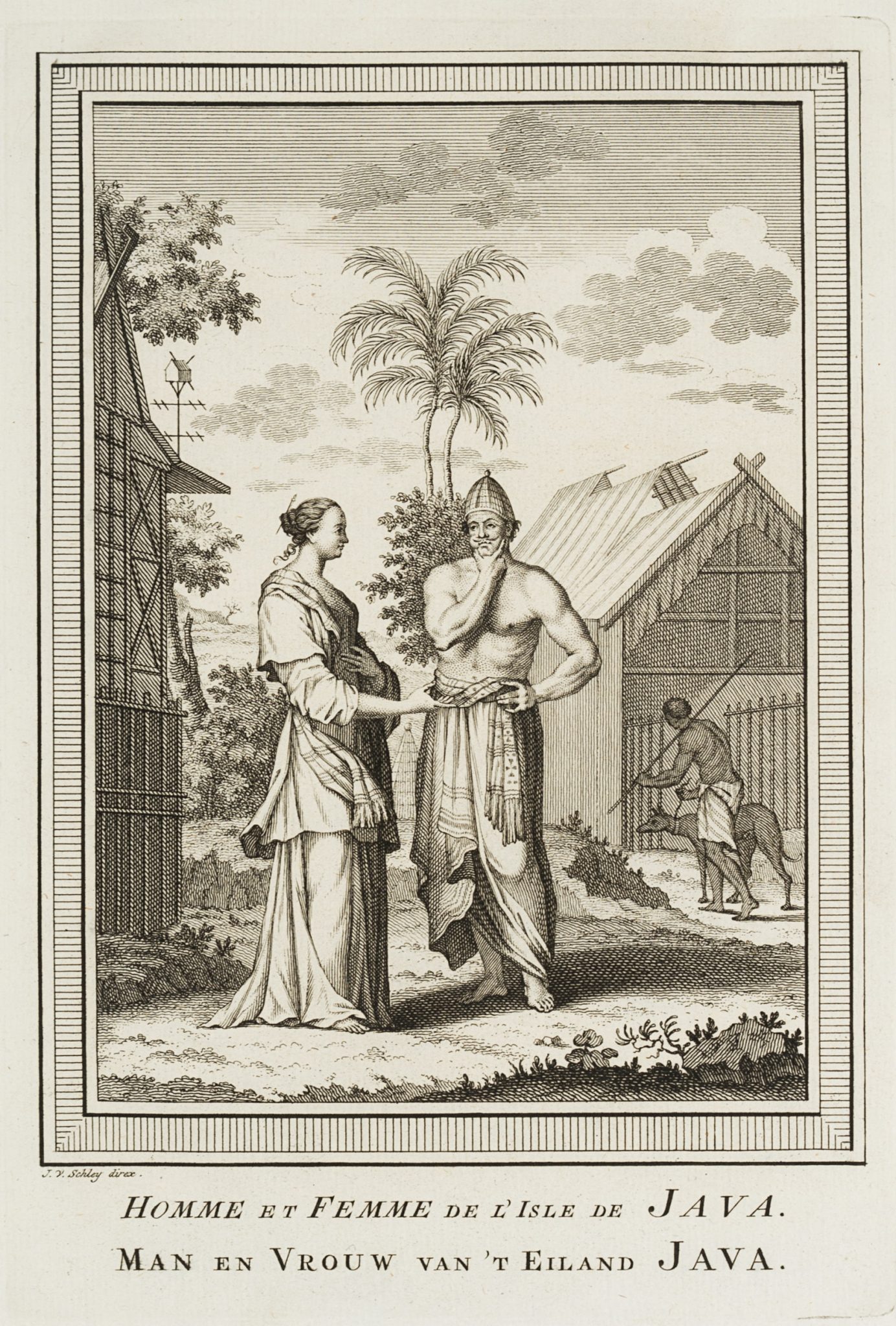 Mann und Frau der Insel Java