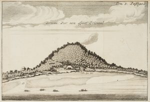 Ansicht der Insel Ternate, Molukken