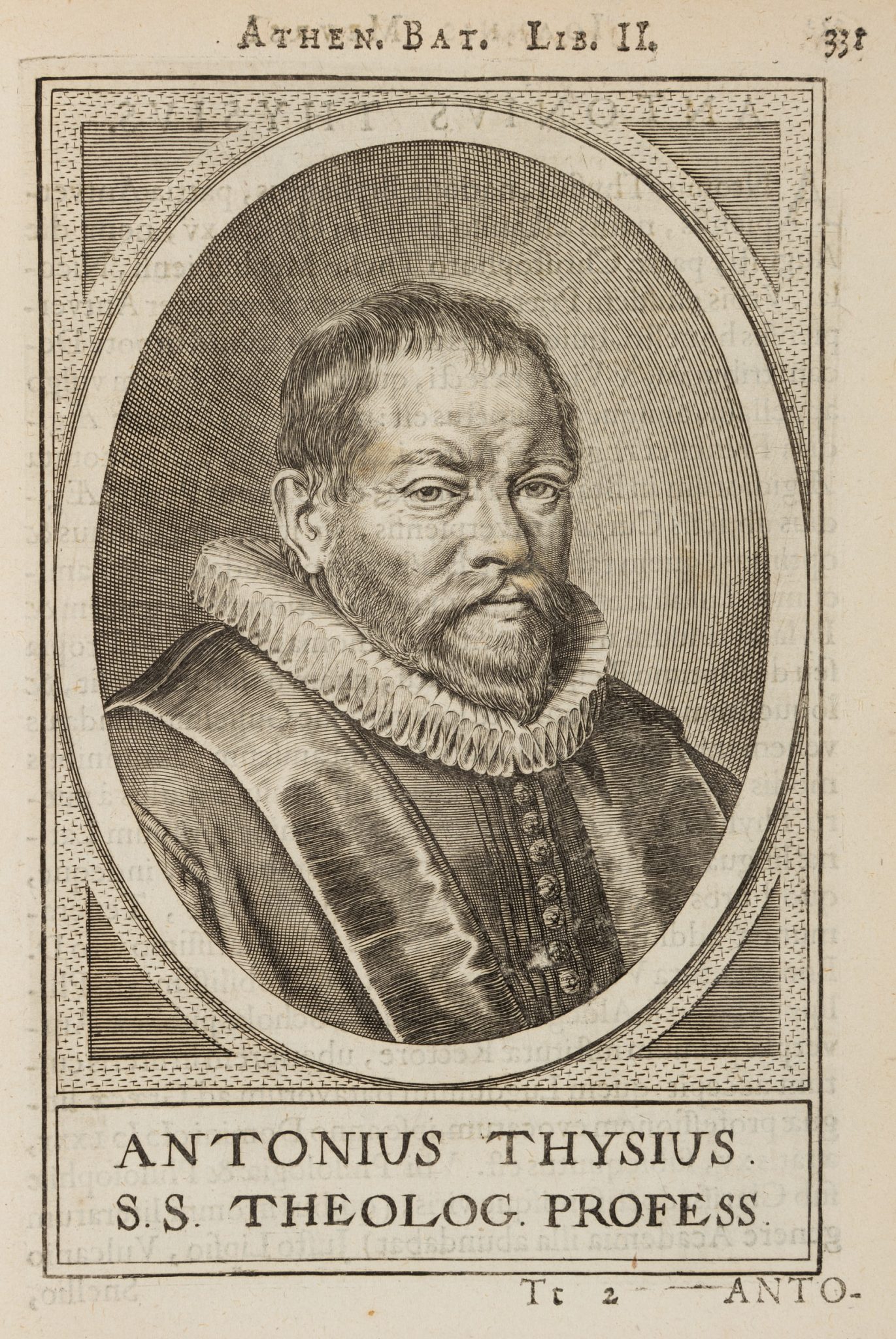 Portrait des Antonius Thysius