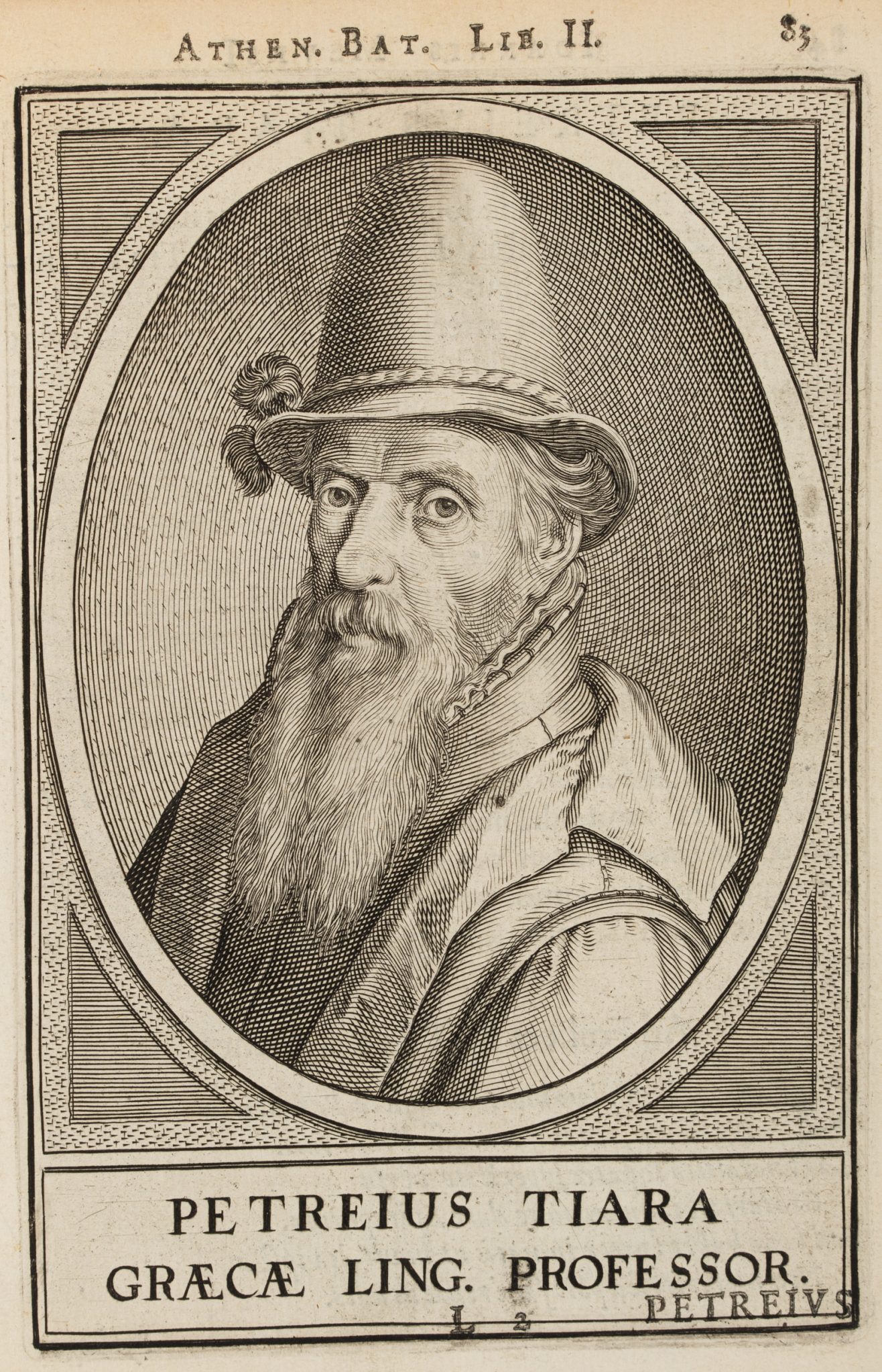 Portrait des Philologen Peter Tiara