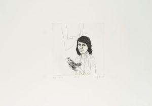 J.W. Frau mit Taube