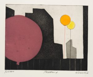 "Balloune" Schwarze Silhouetten mit Ballons