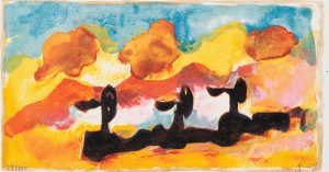 Farbintensive Landschaft