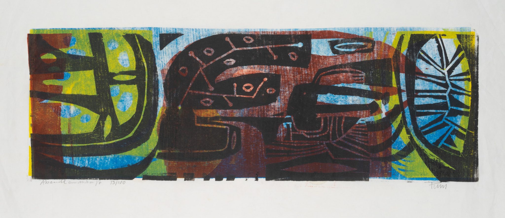 "Abendlandschaft", Abstrakte Komposition