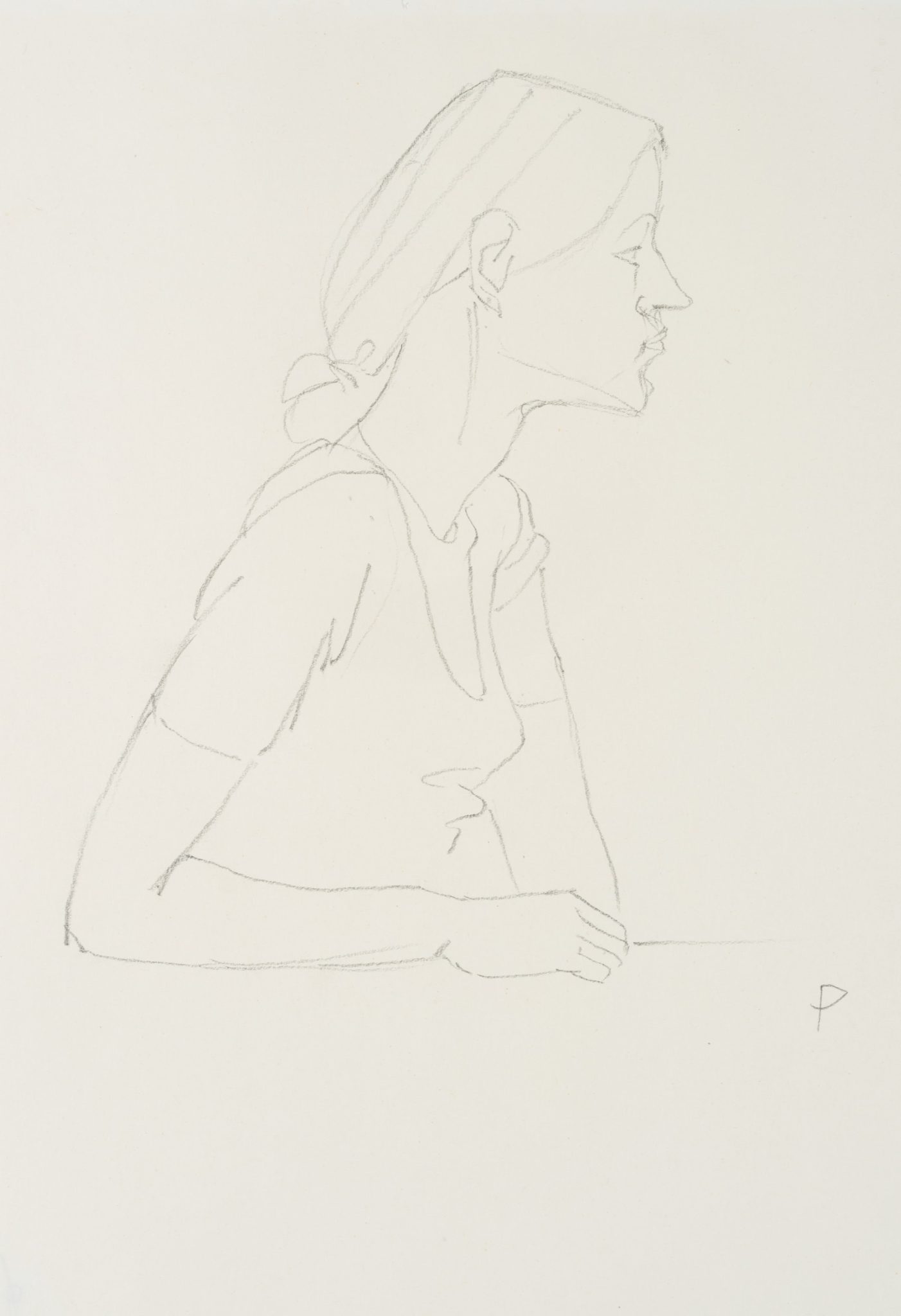 Portraitskizze einer Frau