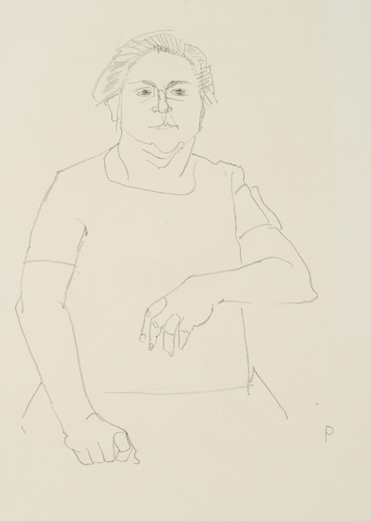 Frau von kräftiger Statur