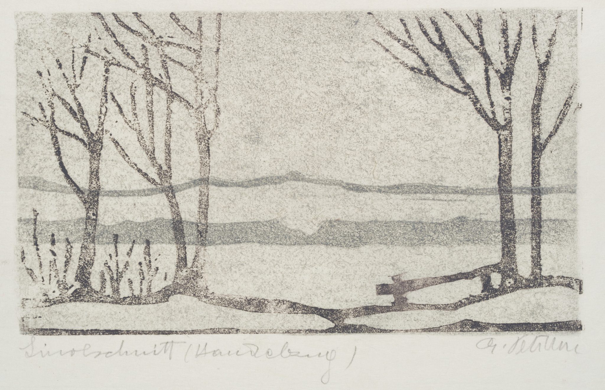 Winterlandschaft am Fluss