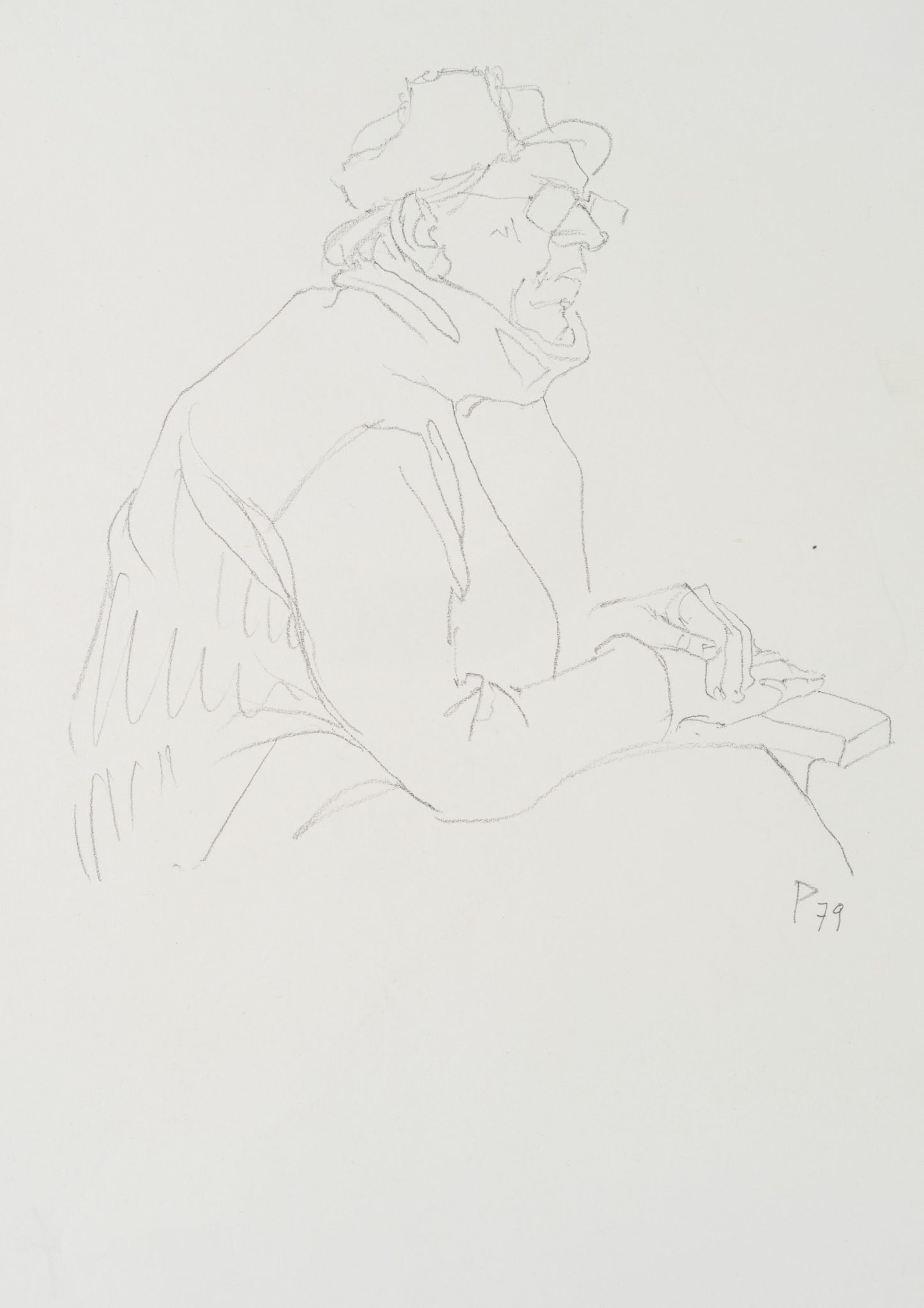 Figurenskizze eines älteren Mannes