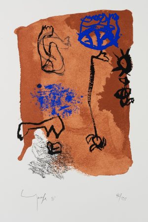 Fragmente IV, Informelles Farb- und Formen Gebilde