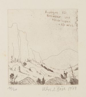 Auvergne Landschaft. Naturlandschaft