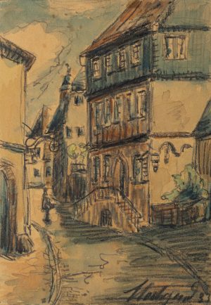 Straßenzug mit Altstadt