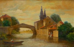 Wäscherinnen am Fluss