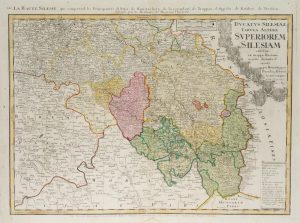 Landkarte von Oberschlesien