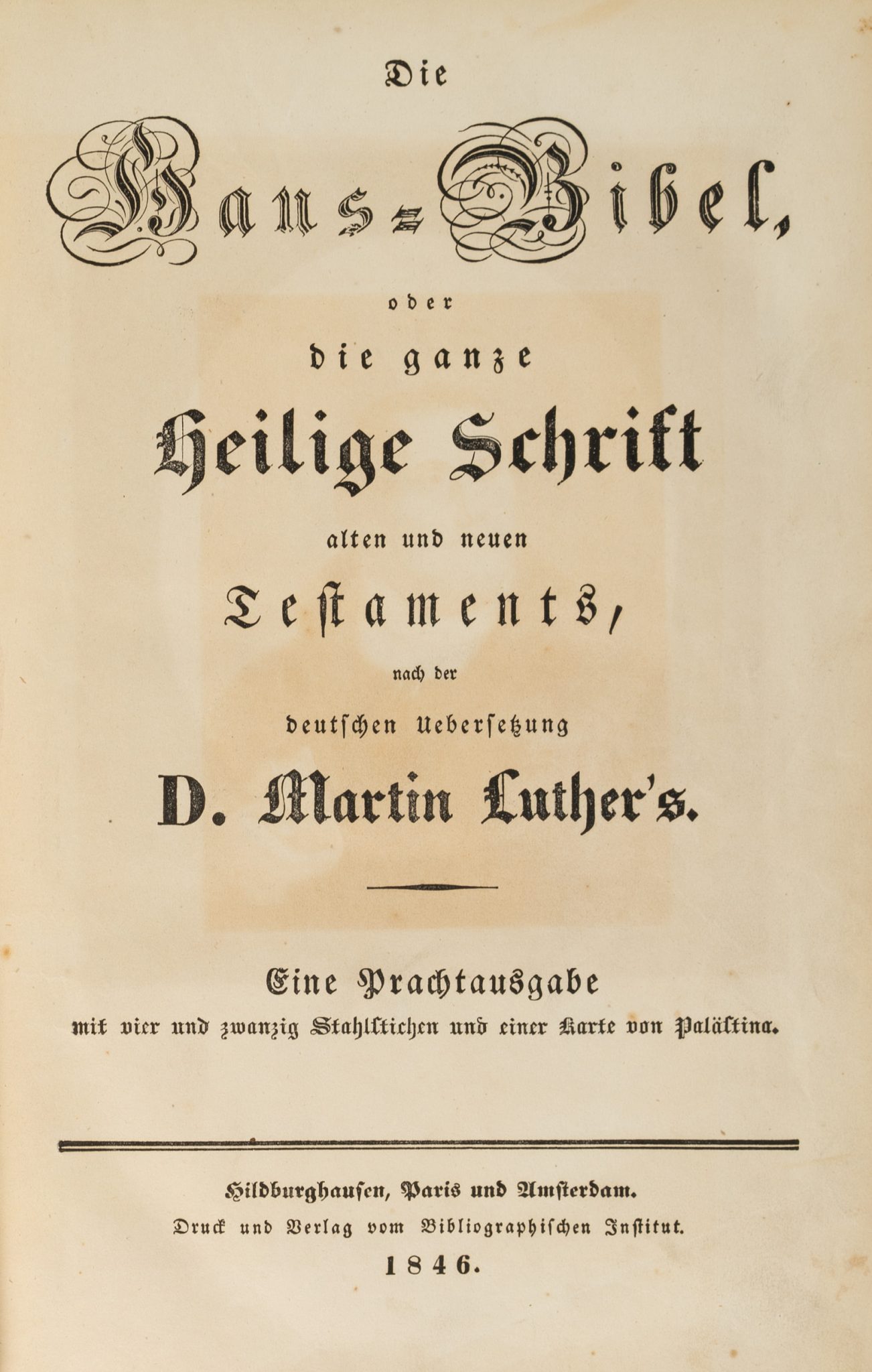 Haus-Bibel nach Martin Luther, Prachtausgabe