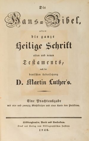 Haus-Bibel nach Martin Luther, Prachtausgabe