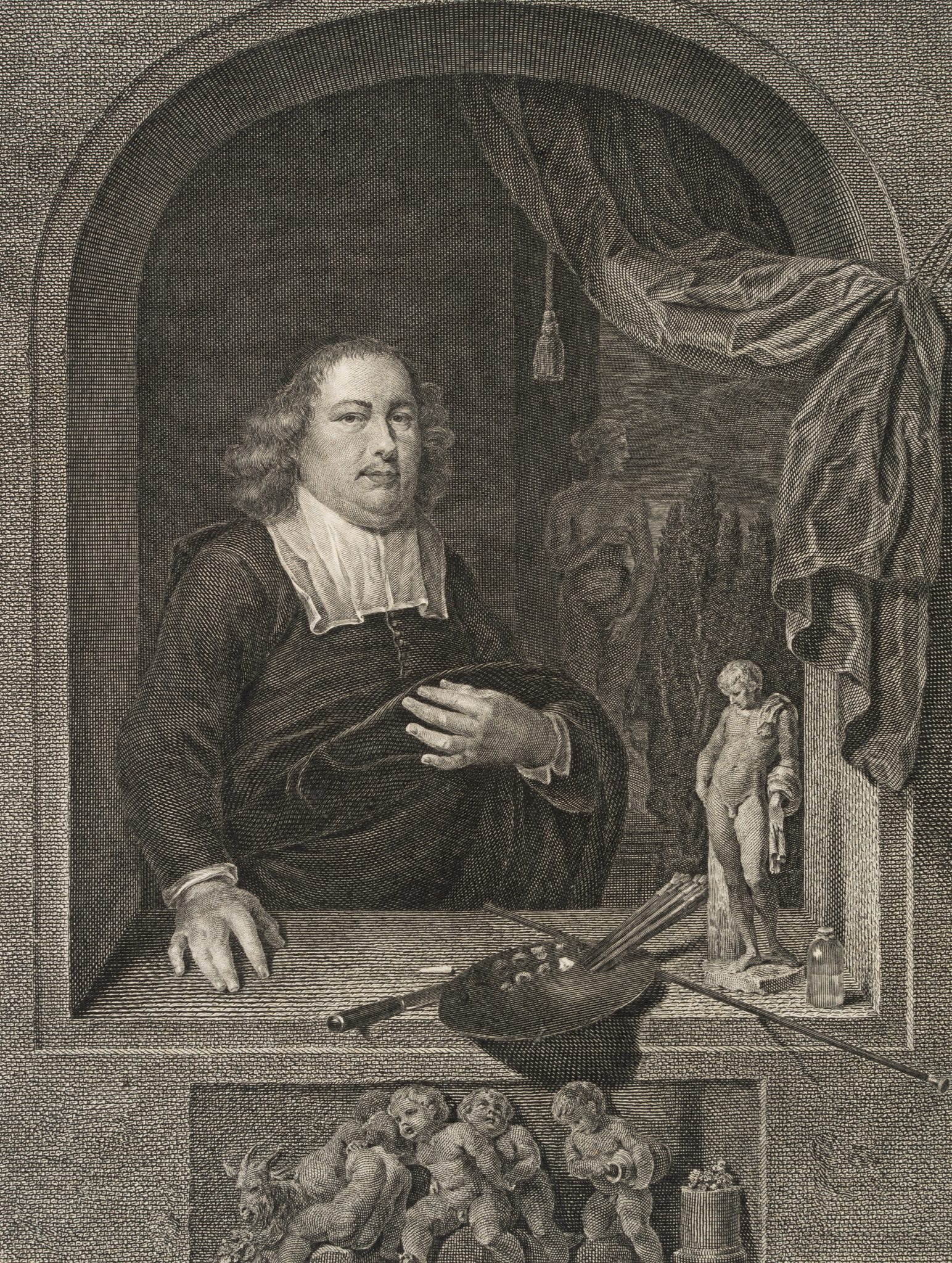 Portrait des Genremalers Caspar Netscher