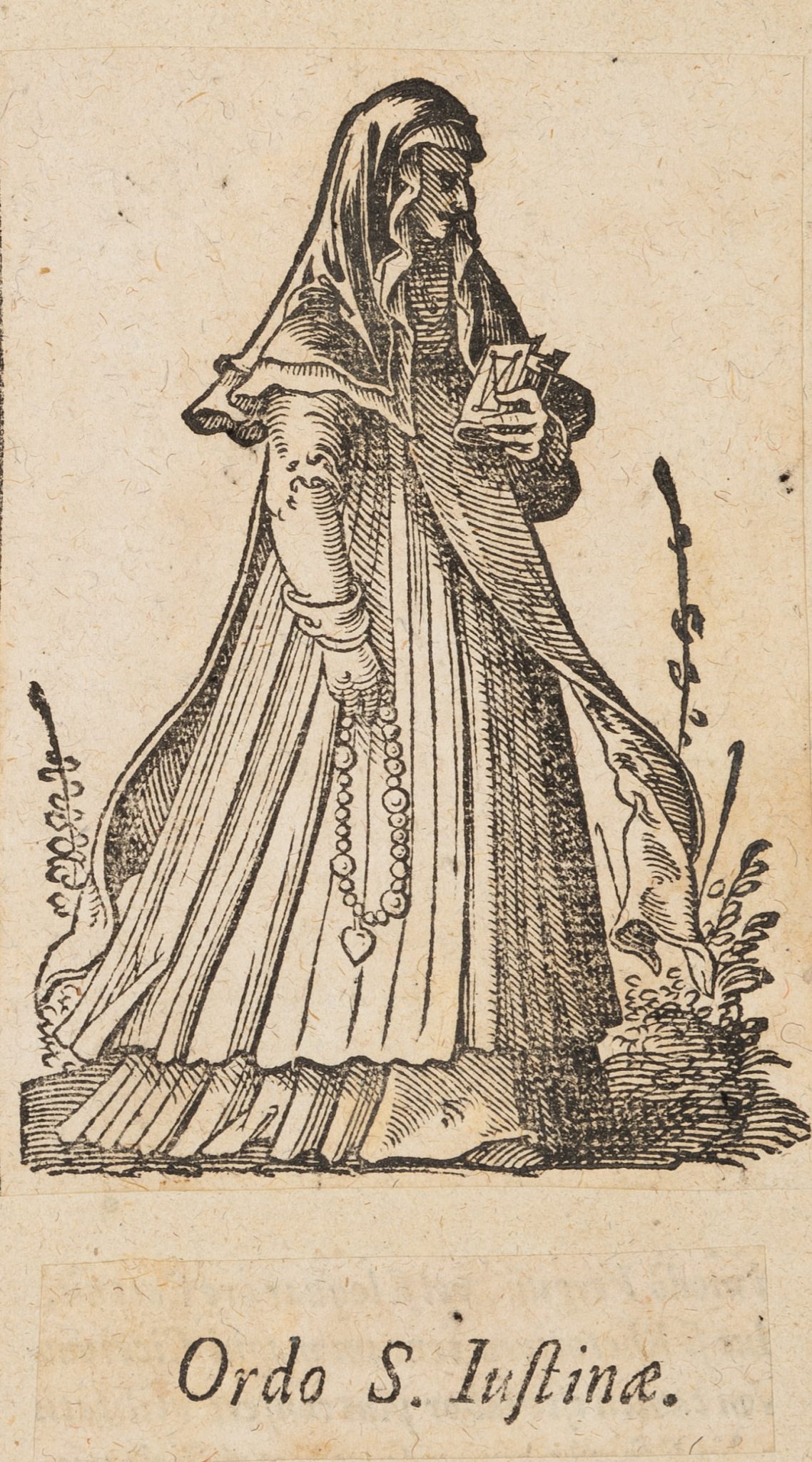Heilige Justina, lit. Illustration