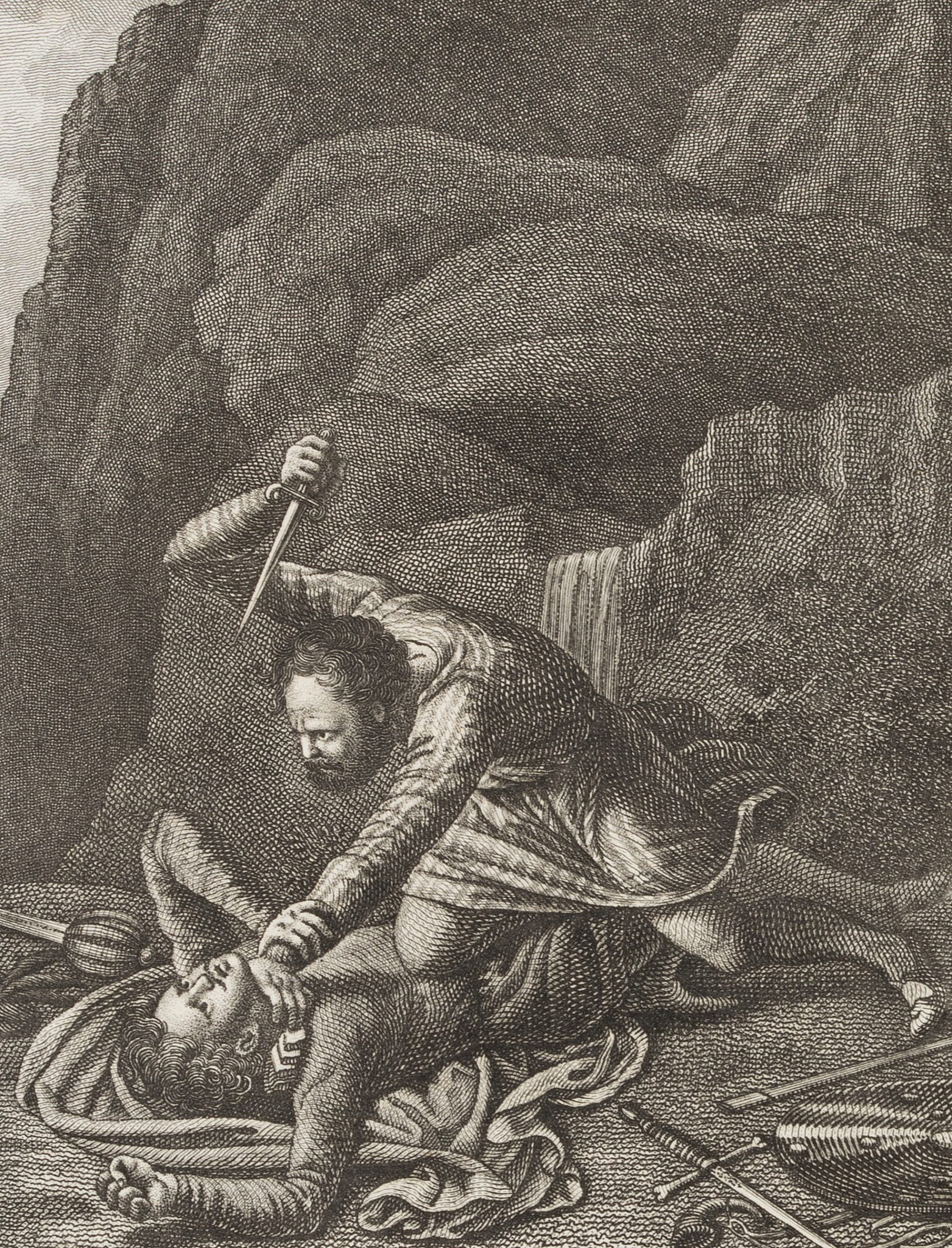 Dramatische Zweikampfszene