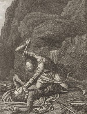 Dramatische Zweikampfszene