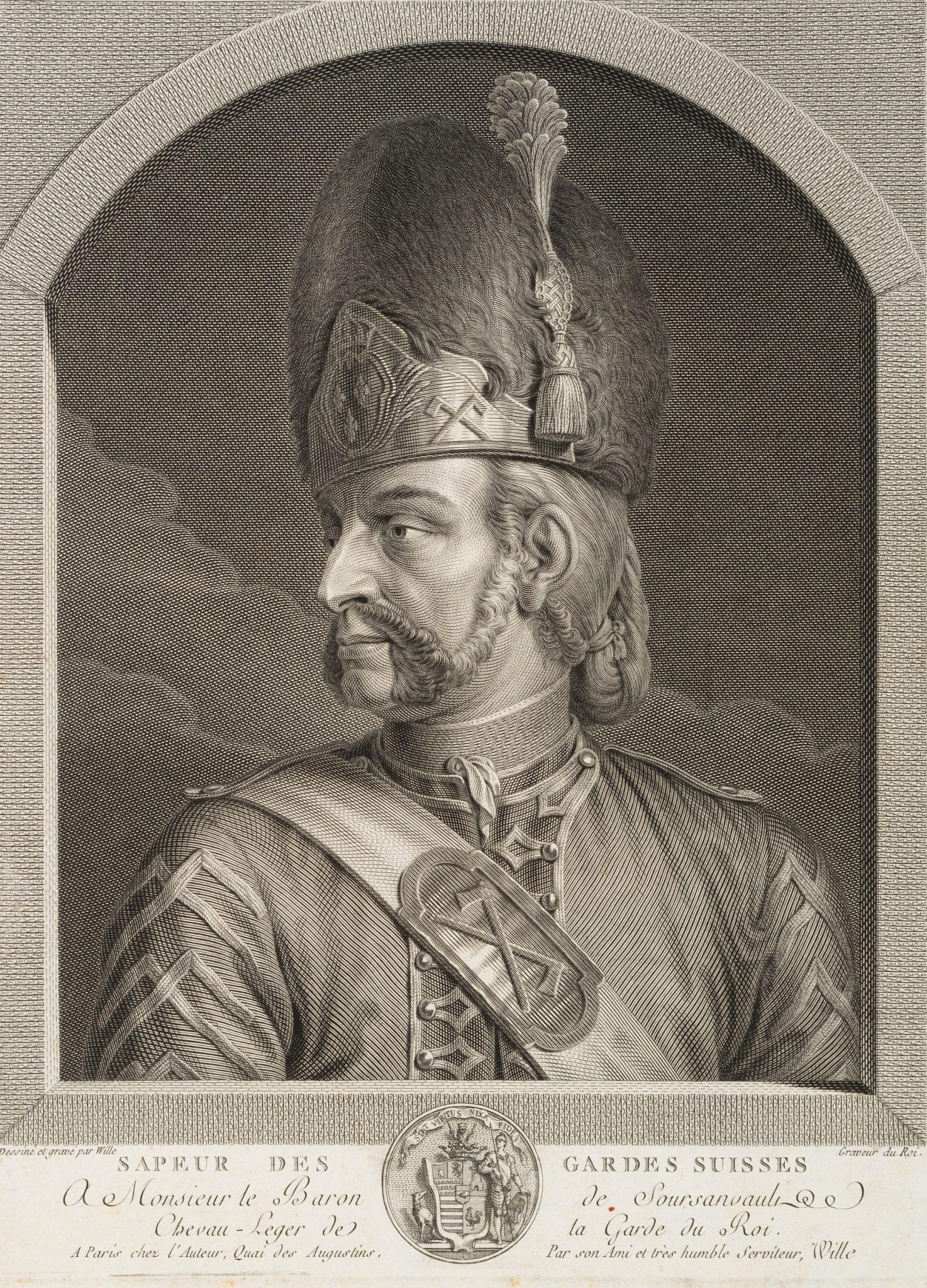 Portrait eines Mannes in Uniform