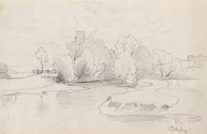 Auenlandschaft bei Eching