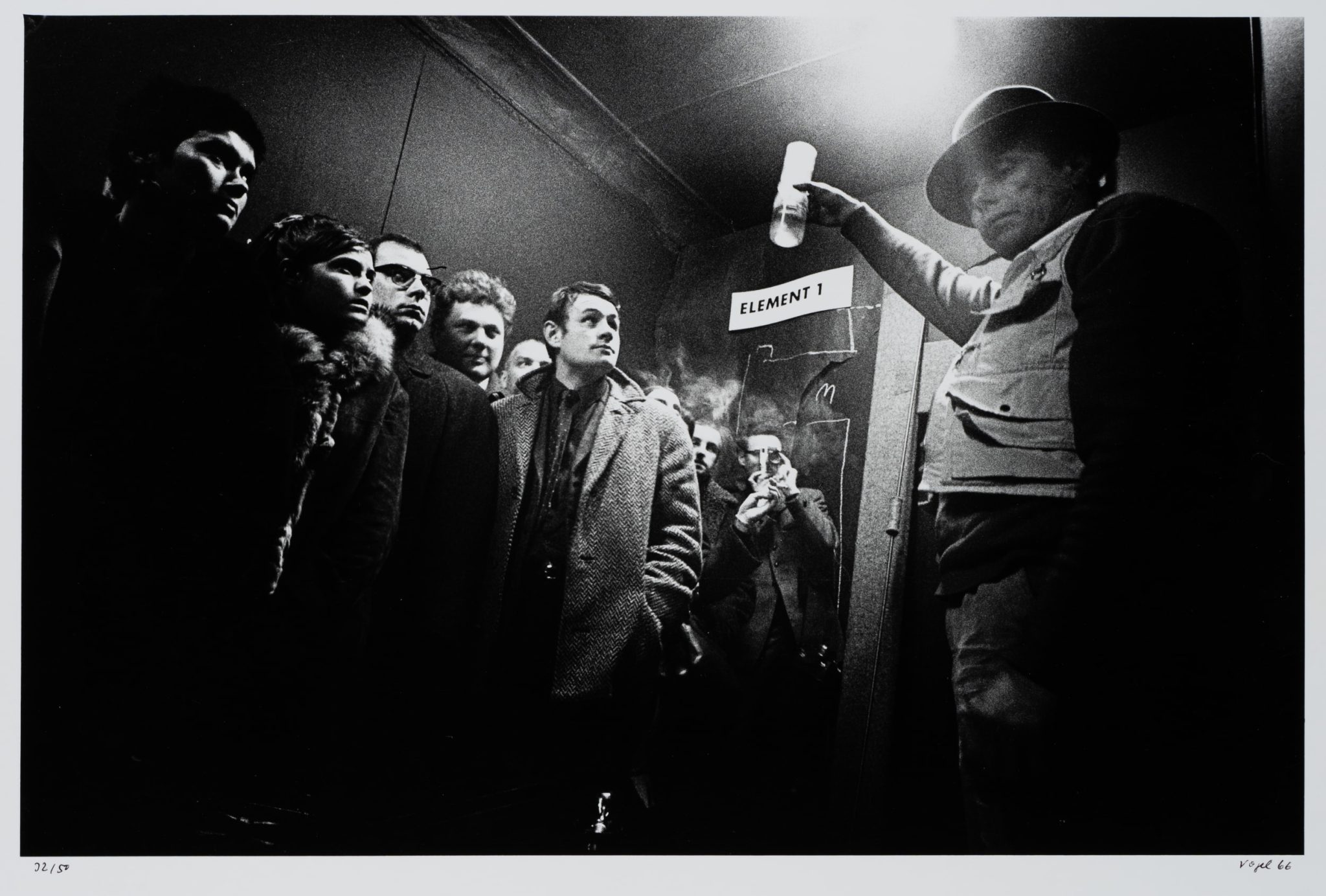 "Beuys Manresa" Szene der Kunstaktion mit Beuys