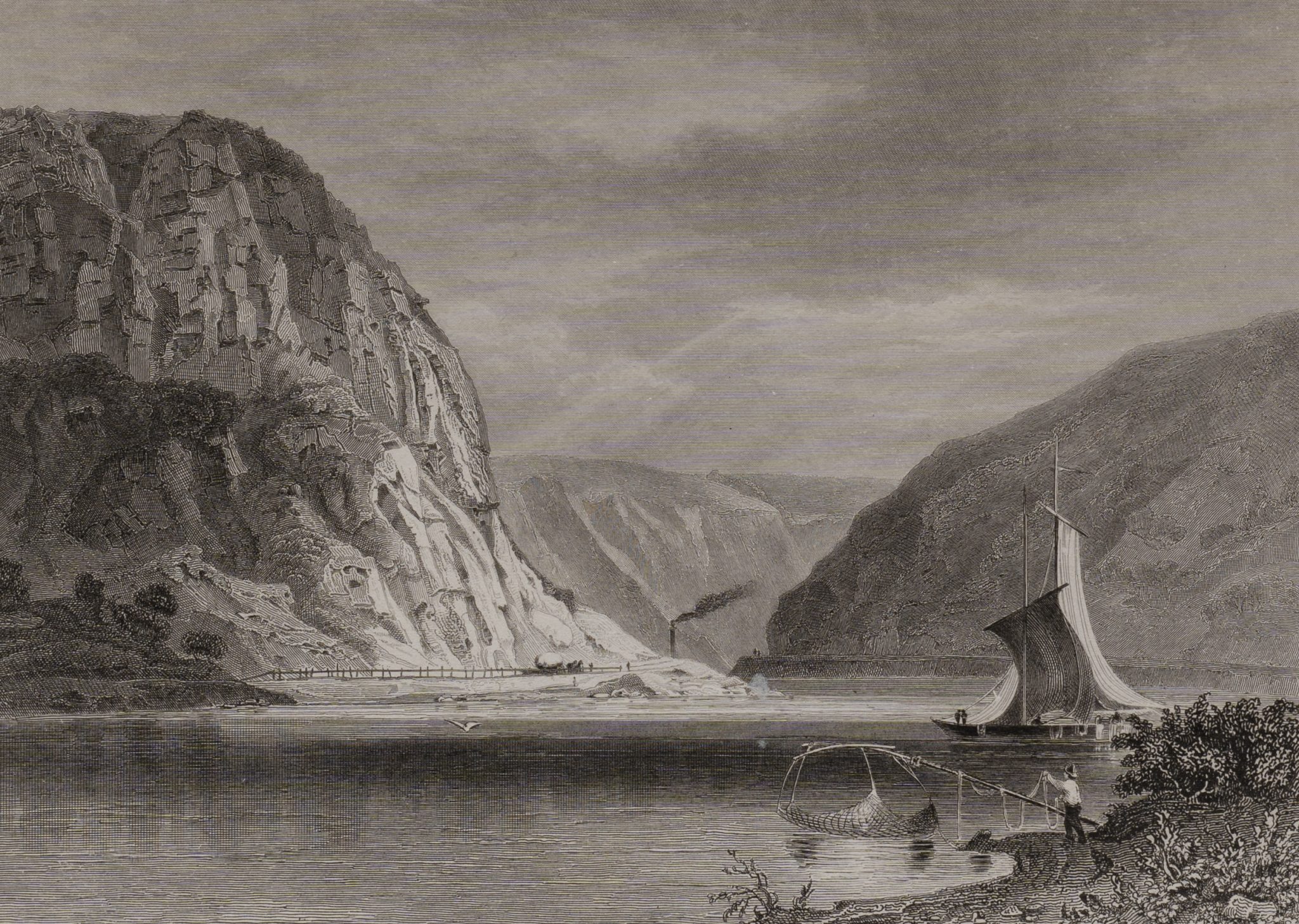 Rheindlandschaft Loreleyfelsen