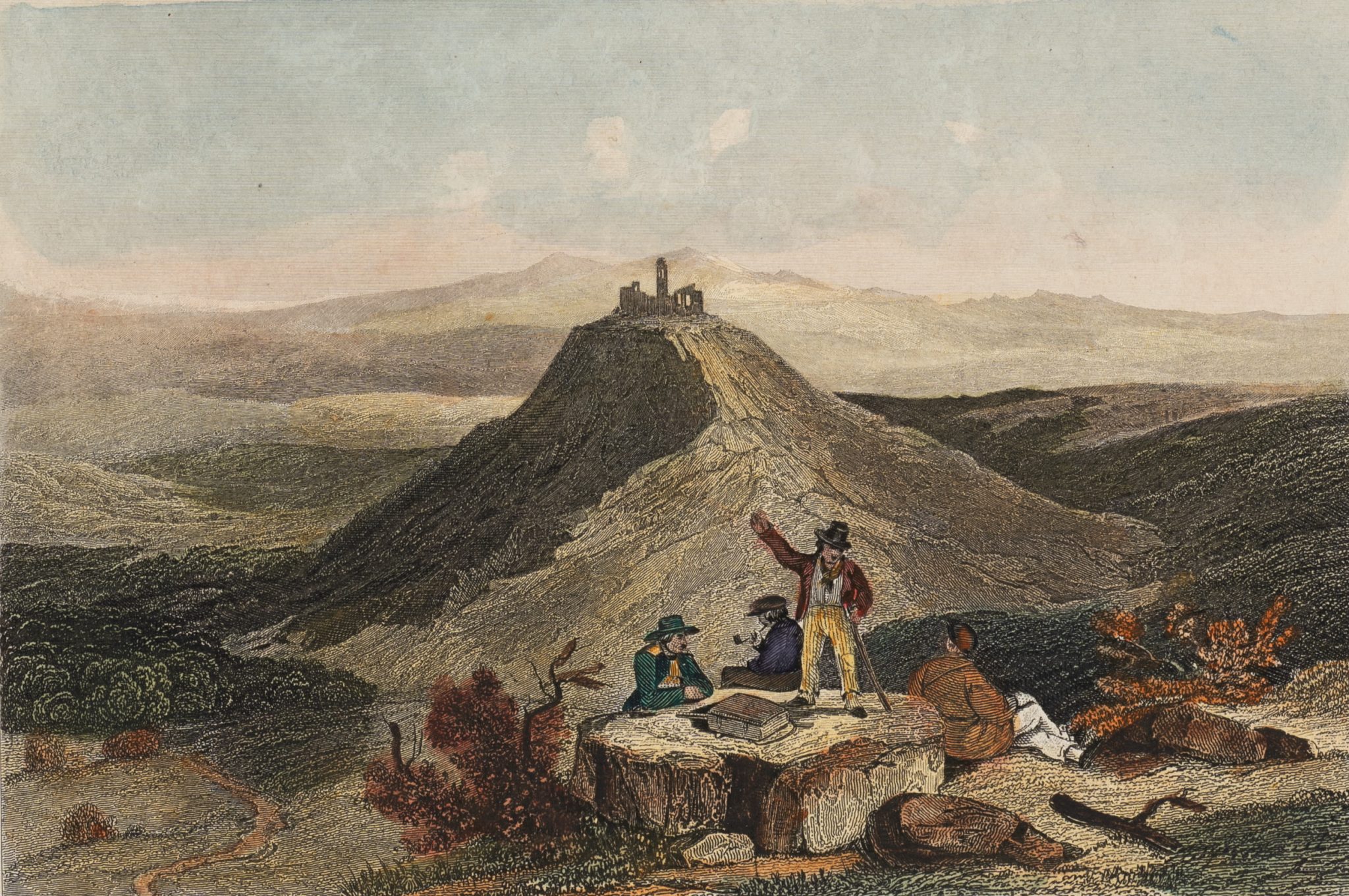 Romantische Ansicht des Schloss Olbrück