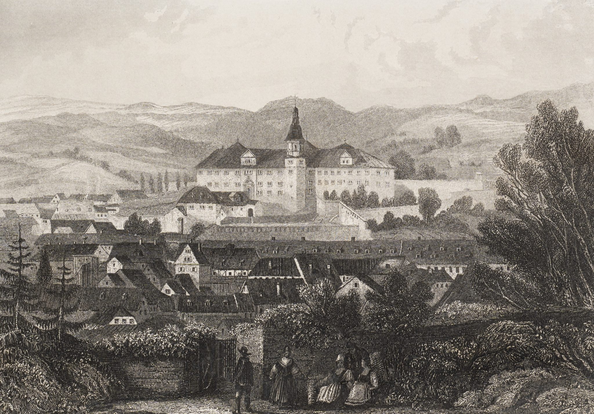 Romantische Stadtansicht Schmalkaldens