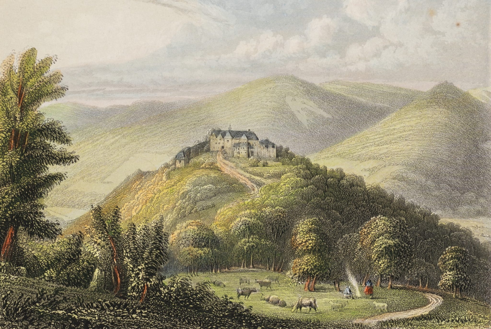 Landschaft mit Blick auf Schwartzenberg