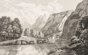 Idyllische Flusslandschaft