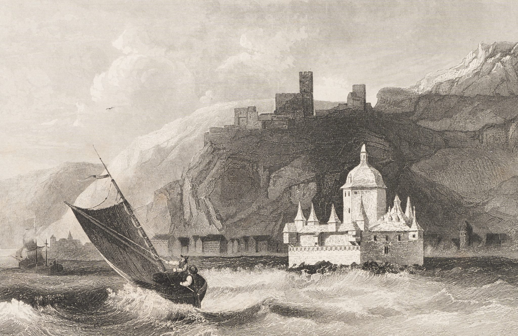 Burg Kaub am Fluss