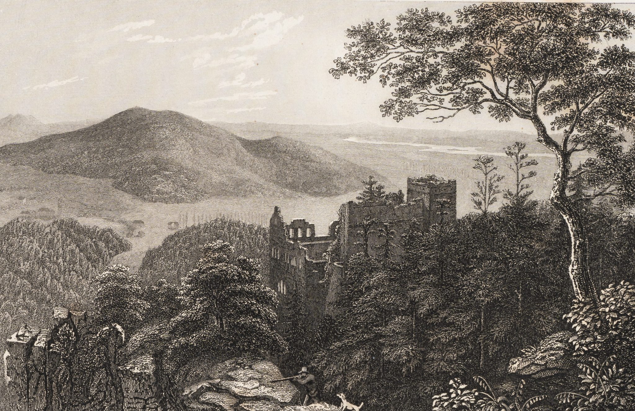 Altes Schloss in Landschaft