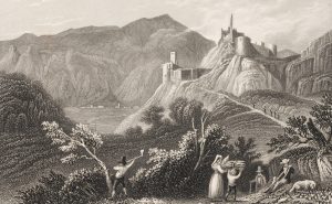 Burg und Landschaft